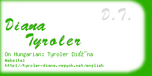 diana tyroler business card